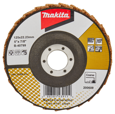Makita Accessoires Lamellen conditioneringschijf 125mm grof - B-40799 - B-40799