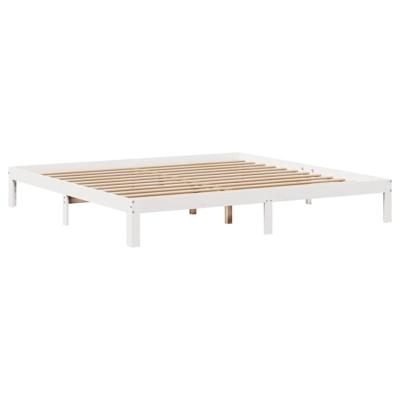 Bedframe met hoofdeinde zonder matras 90x190 cm wit
