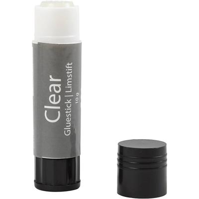 Creativ Company Transparante lijmstift rond, 10 gram