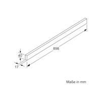 Bosch DSZ4985 RVS Greeplijst 90 cm - thumbnail