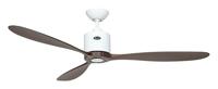 CasaFan AEROPLAN ECO 132 WE-NB Flügel Massivholz Nussbaum Plafondventilator 27 W (Ø x h) 132 cm x 310 mm Wit Met afstandsbediening, Timer, Met wintermodus - thumbnail