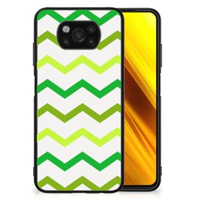 Xiaomi Poco X3 | X3 Pro Back Case Zigzag Groen