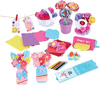 Playgo papier bloemen maken knutselset - 79dlg. Playgo papier bloemen maken knutselset - 79dlg.