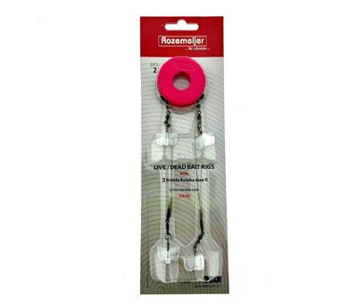 Rozemeijer Live/Deadbait Rigs 30lb 2 Trebles Size 6 2st.