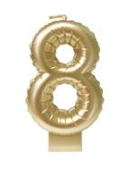 Foil balloon candle gold 8 - thumbnail