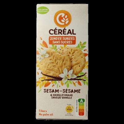Cereal Sesam vanille koek 132 Gram