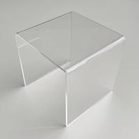 Acryl-bruggetje 20x20cm hoog 200mm trans - 10 stuks - thumbnail