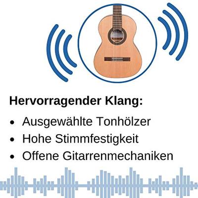 Cascha HH 2137 student series 4/4 klassieke gitaar set