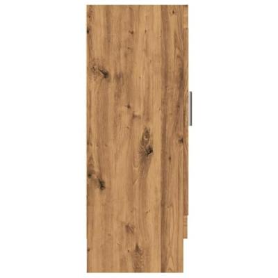 Boekenkast 82,5x30,5x80 cm bewerkt hout artisanaal eikenkleurig