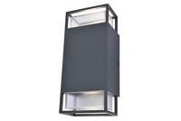 Lutec Aluminium wandlampRidge antraciet - 5107101118 - thumbnail