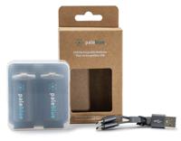 Oplaadbare C batterij (baby) Paleblue Li-ion 1.5 V 3700 2 stuk(s) - thumbnail