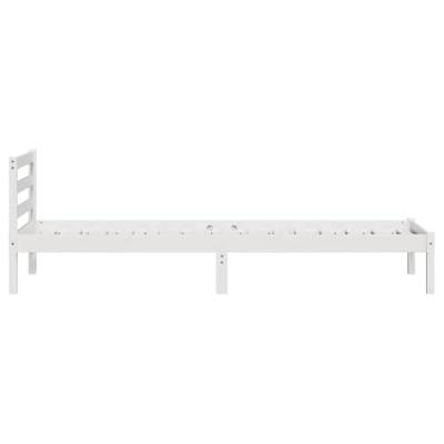 Bedframe Wit 208.6 x 157.6 x 69.4 cm Massief grenenhout
