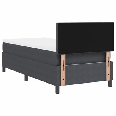 Boxspring bed Donkergrijs en Wit 203 x 100 x 88 cm