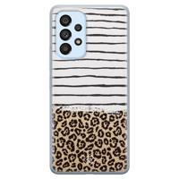 Samsung Galaxy A33 siliconen hoesje - Leopard lines - thumbnail