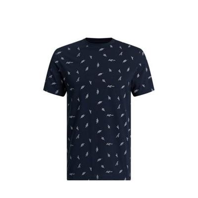 WE Fashion T-shirt met all over print heavy blue