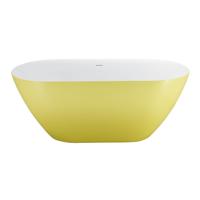 Vrijstaand Bad Best Design Friday Bicolor 178x78x60 cm Geel / Wit - thumbnail