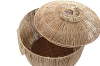 Mandenset DKD Home Decor Bruin Multicolour Natuurlijk Jute Metaal Boho 51 x 51 x 48 cm - thumbnail