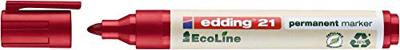 Edding edding 21 permanent marker EcoLine 4-21002 Permanent marker Rood Watervast: Ja