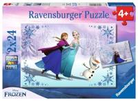 Ravensburger - frozen puzzel: zussen voor altijd 2x24 stuks - thumbnail