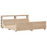 Bedframe zonder matras massief grenenhout 200x200 cm - thumbnail