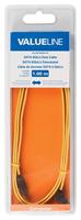 Valueline VLCB73255Y10 - SATA-kabel (1 m, SATA III, SATA 7-pin, SATA 7-pin, vrouwelijke connector/vrouwelijke connector, geel) - thumbnail