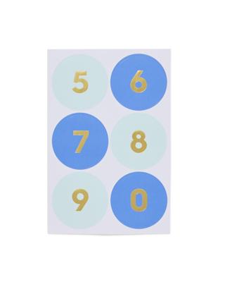 HEMA Stickers cijfers blauw - 5 stuks (blauw)