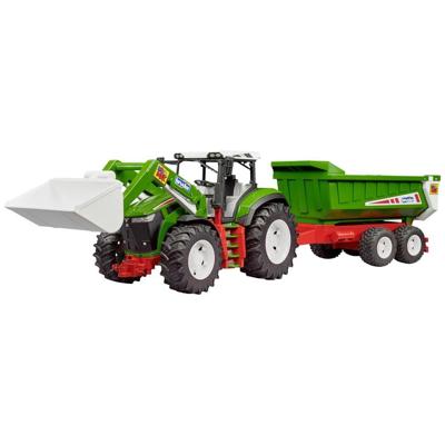 Bruder ROADMAX Tractor met voorlader en kiepaanhanger 1:16