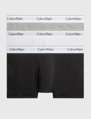 Calvin Klein 3-Pack Trunks heren - Boxershorts met korte pijpjes - Katoenen boxers voor mannen