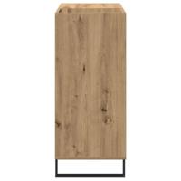 Platenkast artisanaal eikenkleurig 85 x 38 x 89 cm Bewerkt hout - thumbnail