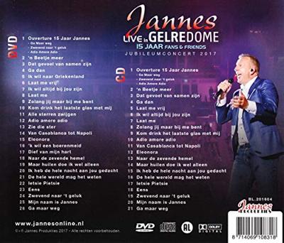 Jannes Live In Gelredome: 15 Jaar Fans & Friends (DVD + CD) - CD (8714069108318)