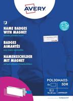 Avery-Zweckform POL30MA02-5DR Naamplaatje (b x h) 70 mm x 30 mm 5 stuk(s) - thumbnail