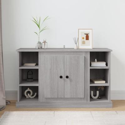 Dressoir 100x35,5x60 cm bewerkt hout grijs sonoma eikenkleurig