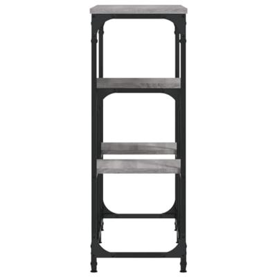 Wandtafel 89,5x28x76 cm bewerkt hout grijs sonoma eikenkleurig