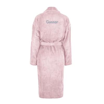 Heren badjas borduren - Roze - S/M