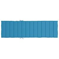 Ligbedkussen 200x60x3 cm oxford stof blauw - thumbnail