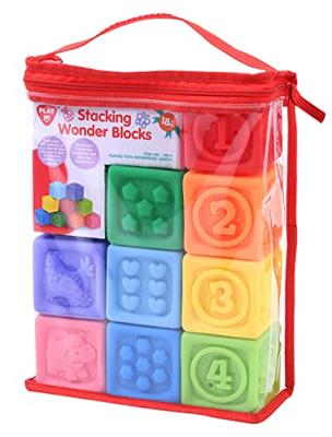 Playgo Play stapelbare voelblokken, 9dlg. Playgo Play stapelbare voelblokken, 9dlg.