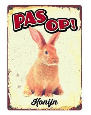Plenty Gifts waakbord blik konijn