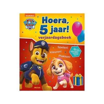 Deltas Paw patrol verjaardagsboek - hoera, 5 jaar!