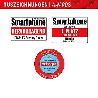 DISPLEX 01901 Screenprotector (glas) met privacyfolie Samsung Galaxy S25 1 stuk(s) Anti-vingerafdruk