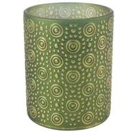 Countryfield theelichthouder hailey l groen 12.5 cm | 12 stuks - thumbnail