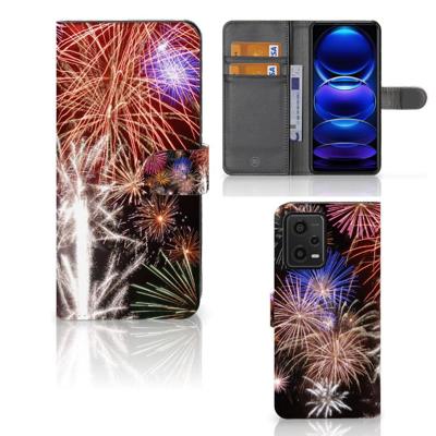 Xiaomi Redmi Note 12 5G | Poco X5 | Wallet Case | met Pasjes | Vuurwerk Xiaomi Redmi Note 12 5G | Poco X5 | Wallet Case | met Pasjes | Vuurwerk