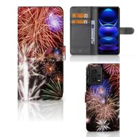 Xiaomi Redmi Note 12 5G | Poco X5 | Wallet Case | met Pasjes | Vuurwerk - thumbnail