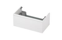 Onderkast INK 1 lade greeploos gelakt 45gr 80 cm x 45 cm x 35 cm Mat wit 1240170 - thumbnail