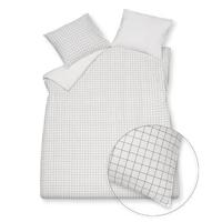 VanDyck PURE 54 percale Check anthracite Dekbedovertrek - thumbnail
