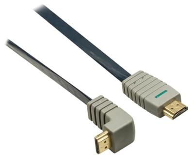 Bandridge BVL1372 High Speed HDMI 270 Graden Platte Kabel Verguld 2 m Bandridge BVL1372 High Speed HDMI 270 Graden Platte Kabel Verguld 2 m