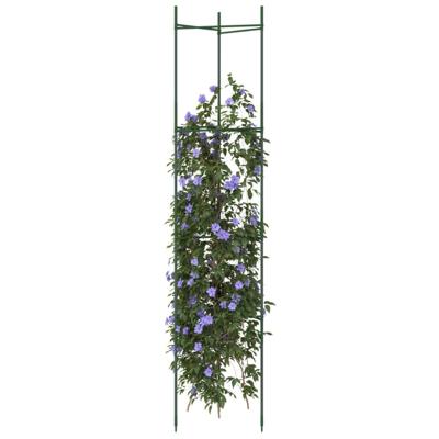 VidaXL Tomatenkooi 2 st 154 cm staal en polypropeen