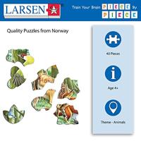 Selecta Larsen legpuzzel dieren - europese bossen, 40st. - thumbnail