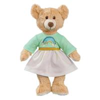 Heless Knuffel pluche teddy rainbow, 22cm - thumbnail