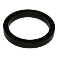 A-head Balhoofd vulring 1 1/8", hoogte 5mm. zwart, aluminium - thumbnail