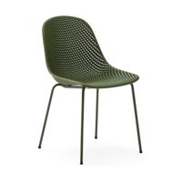 Kave Home Tuin/Eetkamerstoel 'Quinby' Kunststof, kleur Groen - thumbnail